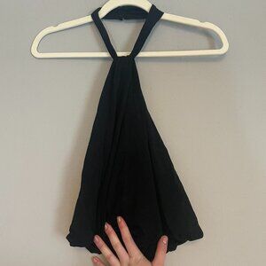 Banana Republic Halter Top Cropped Top Women's Size Small Black